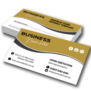 Standard Business Card Printing Gold Coast